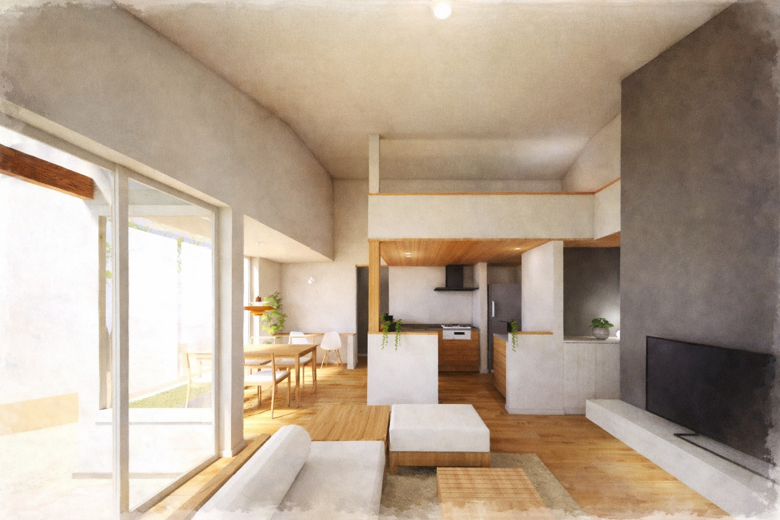 上田市平屋完成見学会 ダイニング